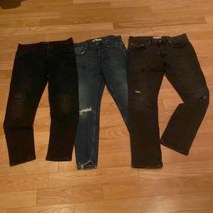 Mens jeans lot *3 pairs* Zara x2 and Gap, size 32